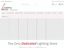 Tablet Screenshot of lightinglifestyle.com
